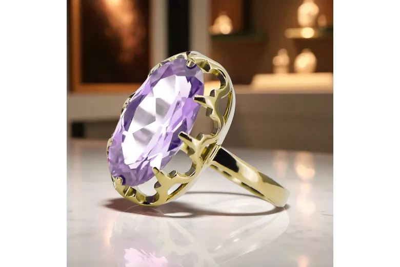 Inel Alexandrit Aur galben 14K Vintage Craft  vrc253y